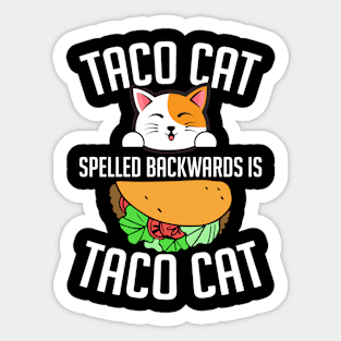 Taco Cat Sticker